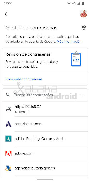 Gestor de Contraseñas de Google