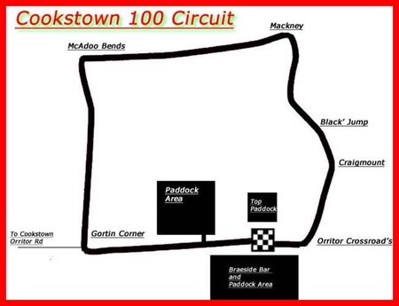 Cookstown 100 Map