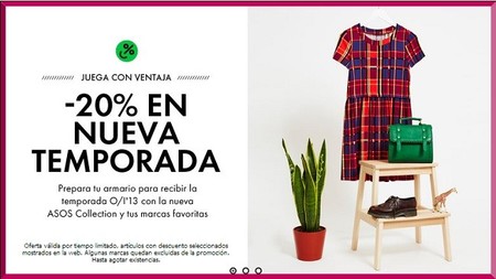 Asos oferta un 20% de descuento en su nueva temporada
