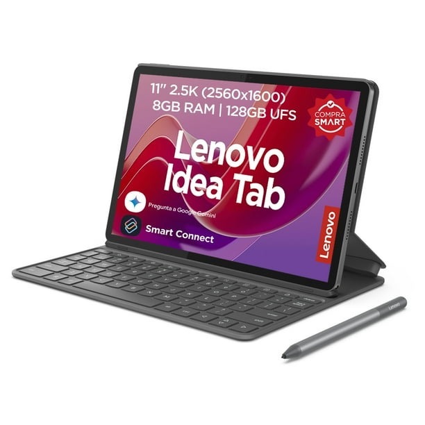 Tablet Lenovo Idea Tab | 8GB + 128GB | Color Gris | con Teclado y Pluma inteligente

