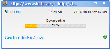 BitLet, un cliente de BitTorrent en la web