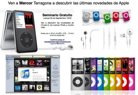 Seminario iPod + iTunes en Mercor Tarragona, el 25 de Septiembre