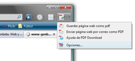 PDF Download, guarda páginas web como PDFs en Firefox