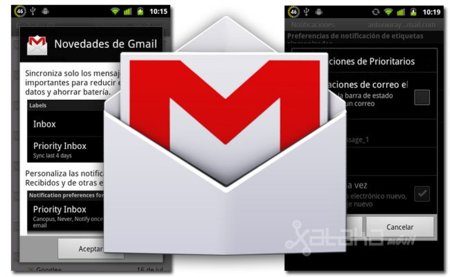 Gmail para Android se actualiza con sincronización de correos prioritarios y tonos por etiquetas