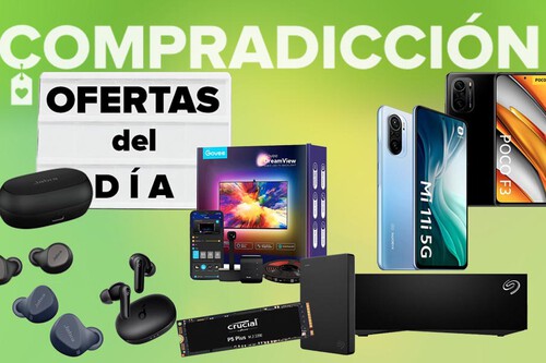 Chollos del día en Amazon: smartphones Xiaomi, auriculares Jabra, discos duros Seagate y Crucial y tiras LED Govee en oferta