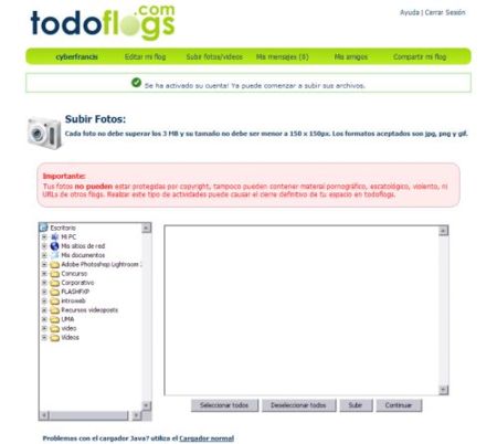 Todoflogs, nueva red social de fotologs