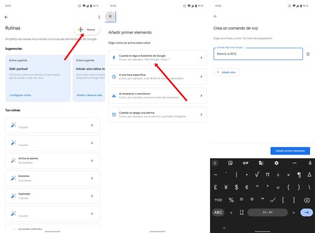 Configuración de MacroDroid