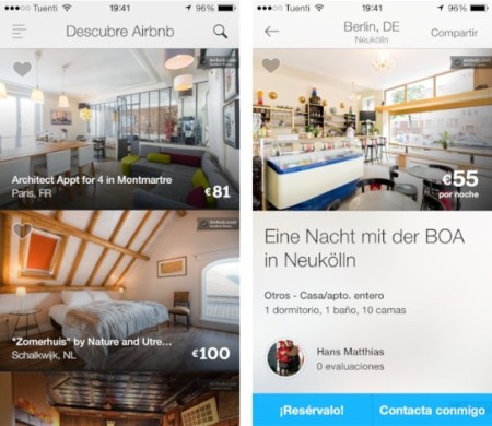 Airbnb renueva sus aplicaciones móviles y presenta nuevas secciones para sus anfitriones