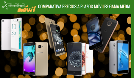 Smartphones de gama media: comparativa de precios definitivos con pago a plazos en operadores móviles