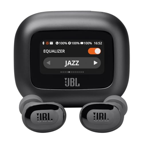 JBL Live Buds 3 Audífonos Inalámbricos 40 Horas, Pantalla Táctil - Negro