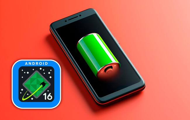 Bateria Portada Android 16