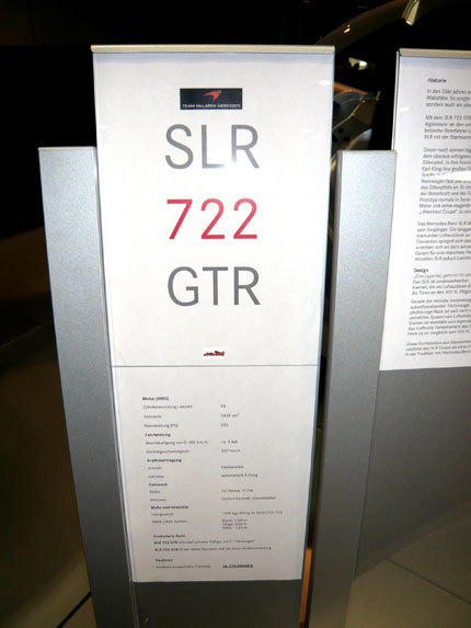 Mercedes-Benz SLR McLaren 722 GTR Specs