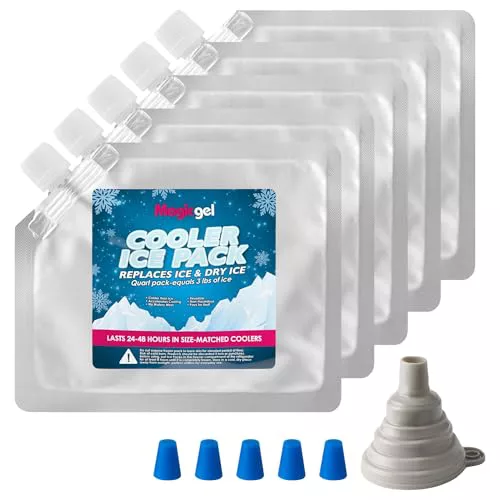 Pack x5 Magic Gel Acumulador de Frio para Nevera Portatil 