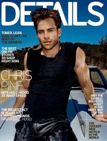 Chris Pine, todo un detalle de portada