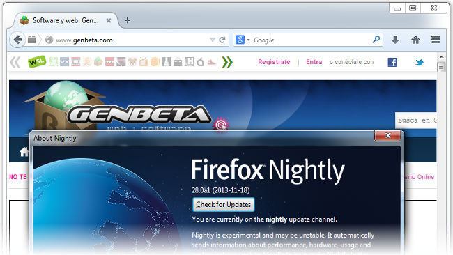 Firefox con interfaz Australis