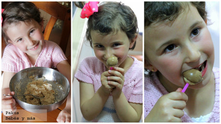 irene comiendo bizcobolas