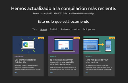 Microsoft actualiza Edge en el Canal Dev: llega la escritura por voz en páginas web, mejoras en los perfiles y más