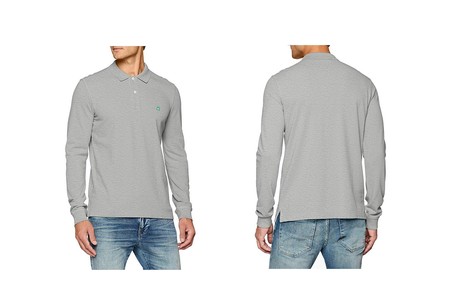 Por sólo 7,45 euros podemos estrenar este polo de United Colors of Benetton en gris gracias a Amazon