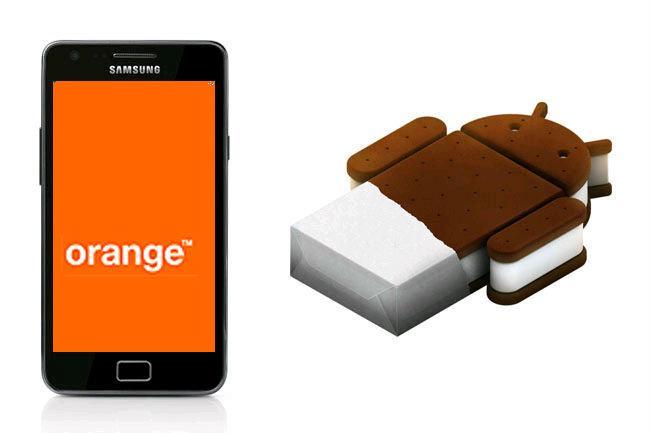 Samsung Galaxy S II Orange Ice Cream Sandwich