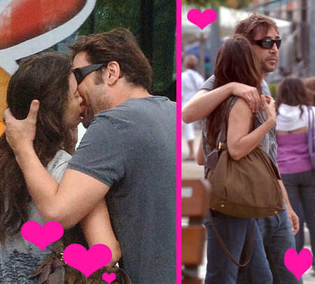 Penélope Cruz y Javier Bardem también se ponen cariñosos...