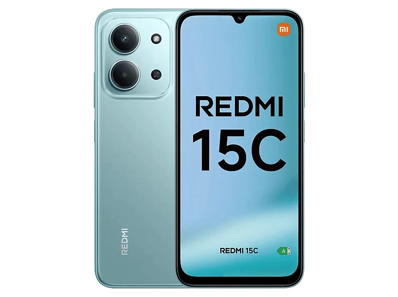 Móvil - Xiaomi Redmi 15C, Verde menta, 256GB, 4GB RAM, 6.9" HD+
