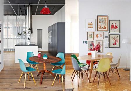 Estupendas ideas de cómo decorar tu comedor con una mesa redonda Comedores en color turquesa
