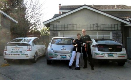 Familia Kramer con Prius PHEV, Leaf y Volt