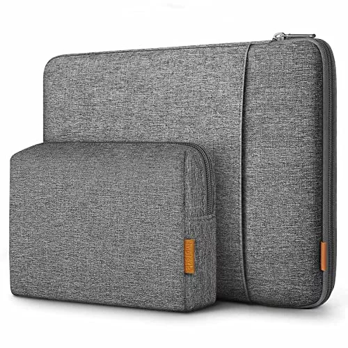 Inateck 360° Protección Funda 13 Pulgadas con Bolsa Accesorios, Gris
