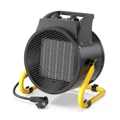 DAHTEC Calefactor Industrial 3000W Bajo Consumo Calentamiento Rápido en 3s