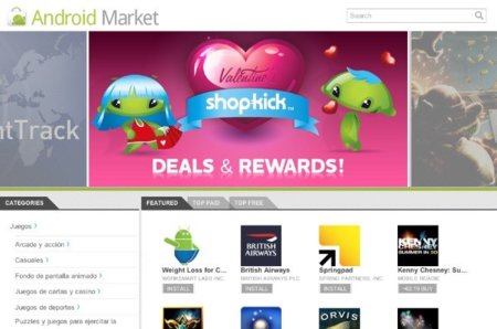 Android Market Web Store, instala aplicaciones de Android directamente desde la web