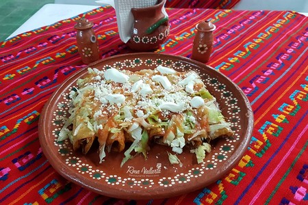 Enchiladas de requesón. Receta fácil de la cocina mexicana