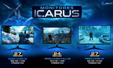 Los últimos monitores gaming de Icarus llegan al mercado presumiendo de especificaciones y precios asequibles