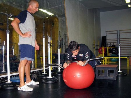Marc Márquez trabajando duro