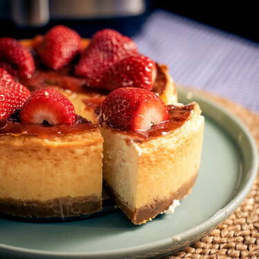 Tarta de queso en freidora de aire: una receta tan sencilla como sorprendente