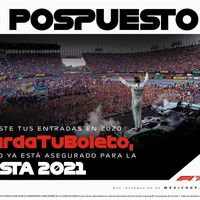¡No habrá Fórmula 1 en México este 2020! El Gran Premio de la Ciudad de México se pospone a 2021