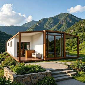Amazon tiene una casa prefabricada plegable con patio trasero por menos de 8.000 euros 