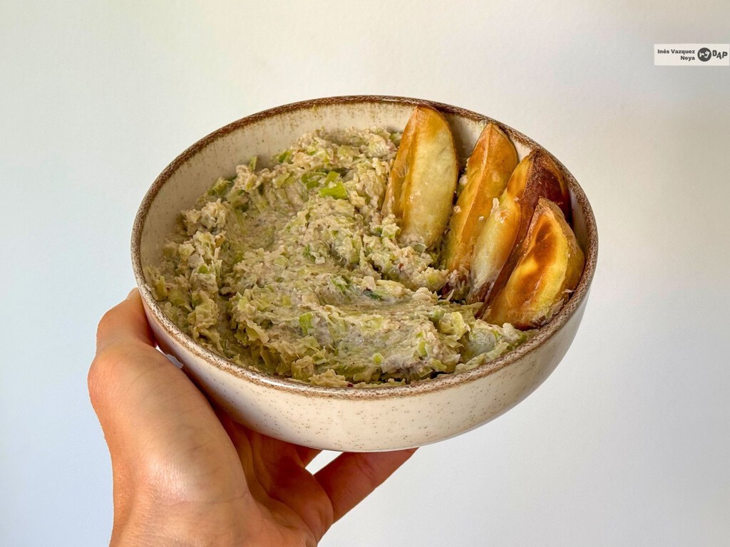 Paté de puerros, una receta fácil y saludable, ideal para un aperitivo cuqui