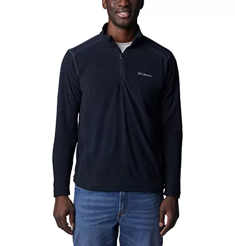 Columbia Klamath Range 2 Half Zip, Sudadera De Forro Polar Hombre, Black, S