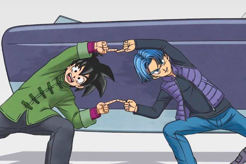 Dragon Ball Super Goten y Trunks aterrizan en el manga vestidos de un