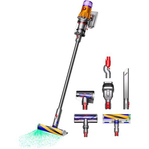 Dyson - Aspirador de escoba recargable Dyson V12 Detect Slim™ Absolute Hierro/Níquel.