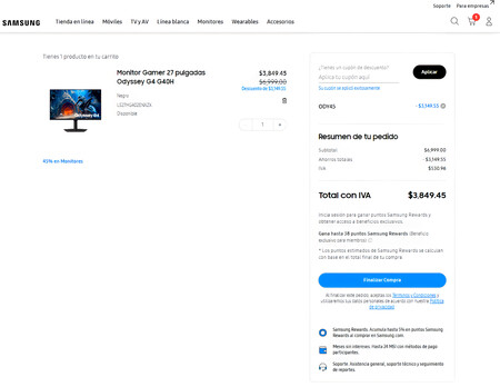 Descuento Monitor Samsung