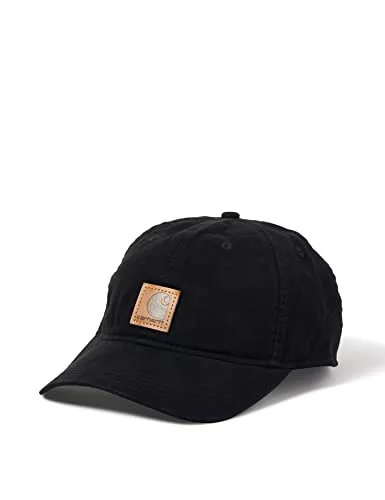 Carhartt Canvas Cap, Gorra de béisbol, Unisex adulto, Negro, Talla única