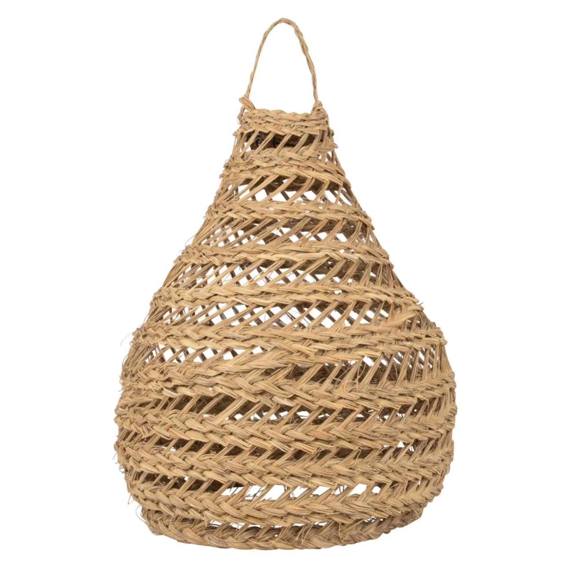 TAMIA- Lámpara de techo de junco marrón