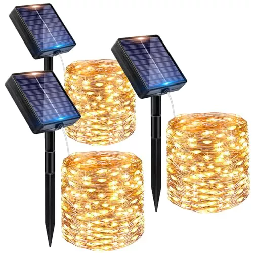 Peasur Guirnaldas Luces Exterior Solar - 3 Pack