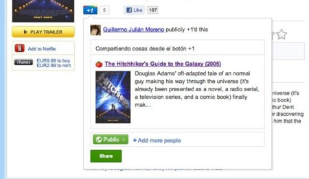 Ya podemos compartir a Google+ desde el botón +1