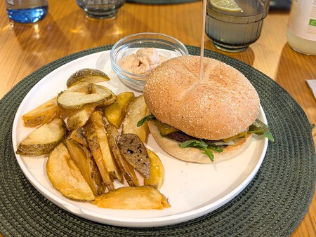 Hamburguesa vegana, A Porta Verde (Santiago de Compostela).