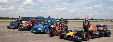 ¡De locos! Dani Pedrosa enfrenta la KTM de MotoGP contra un F1, un WRC y una Ford Transit de 2.000 CV