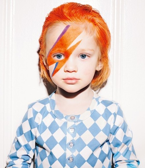 Once disfraces DIY para niños de David Bowie y otras estrellas del rock
