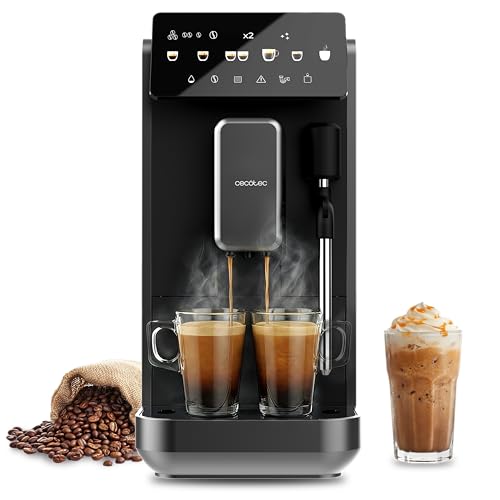 Cecotec Cafetera Superautomática con Vaporizador y Unidad de Procesado 20g Cremmaet Lungo Steam