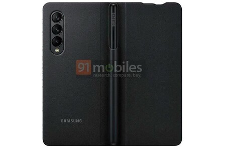 El Samsung Galaxy Z Fold 3 en nuevas fotos filtradas, ahora con una funda compatible con el S Pen